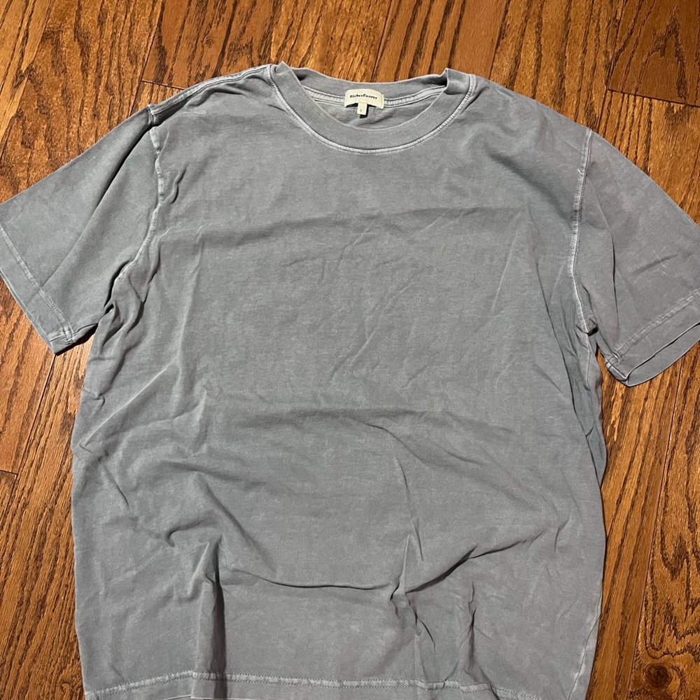 Richer Poorer 100% Cotton Comfy Plain Wash Men's Gray T-Shirt
